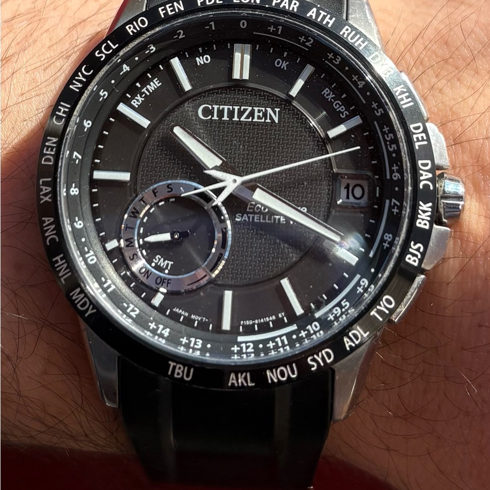 Citizen Black and Silver Eco-Drive Watch